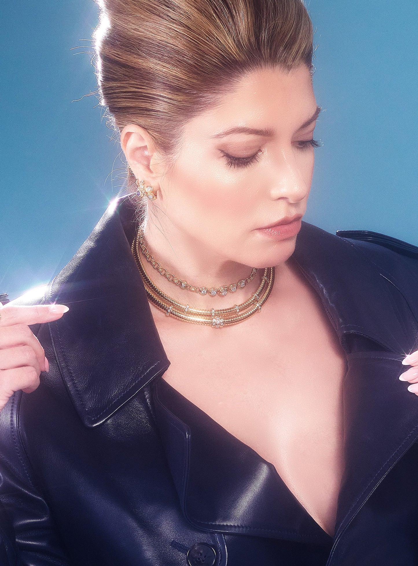 Honey Skinny Siren Diamond Collar