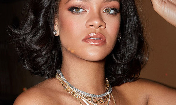 Rihanna wears XL Pill Necklace in Fenty Campaign