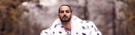 Marc Jacobs Wearing Chain Clips in Harper's Bazaar