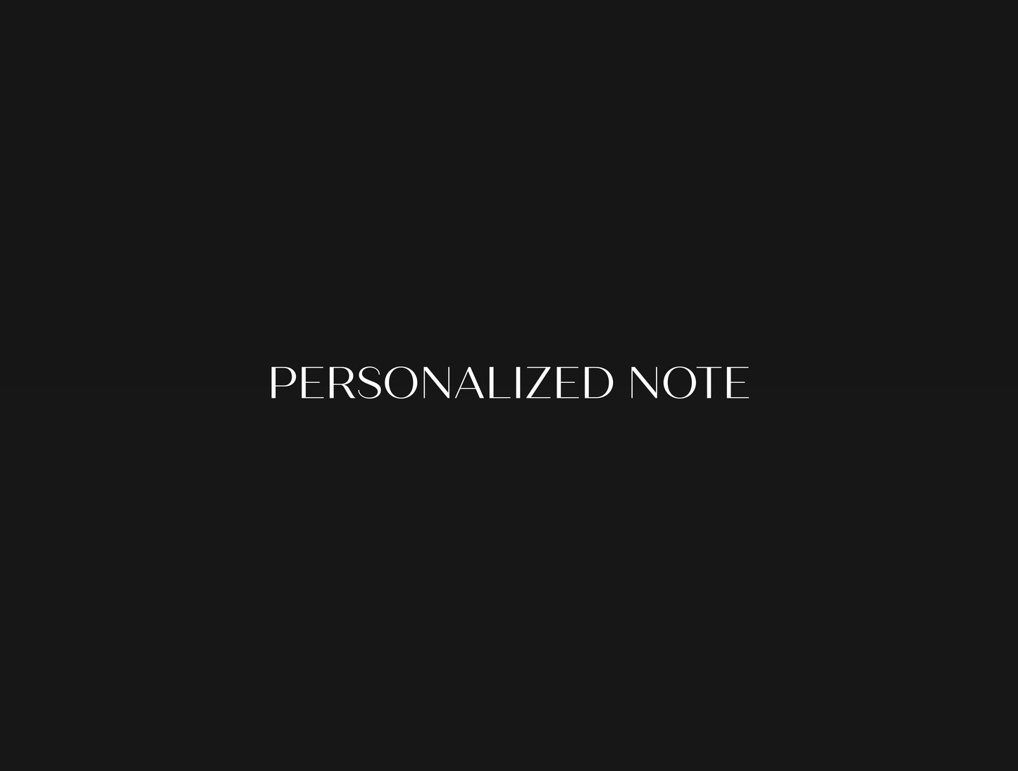 Personalized Note