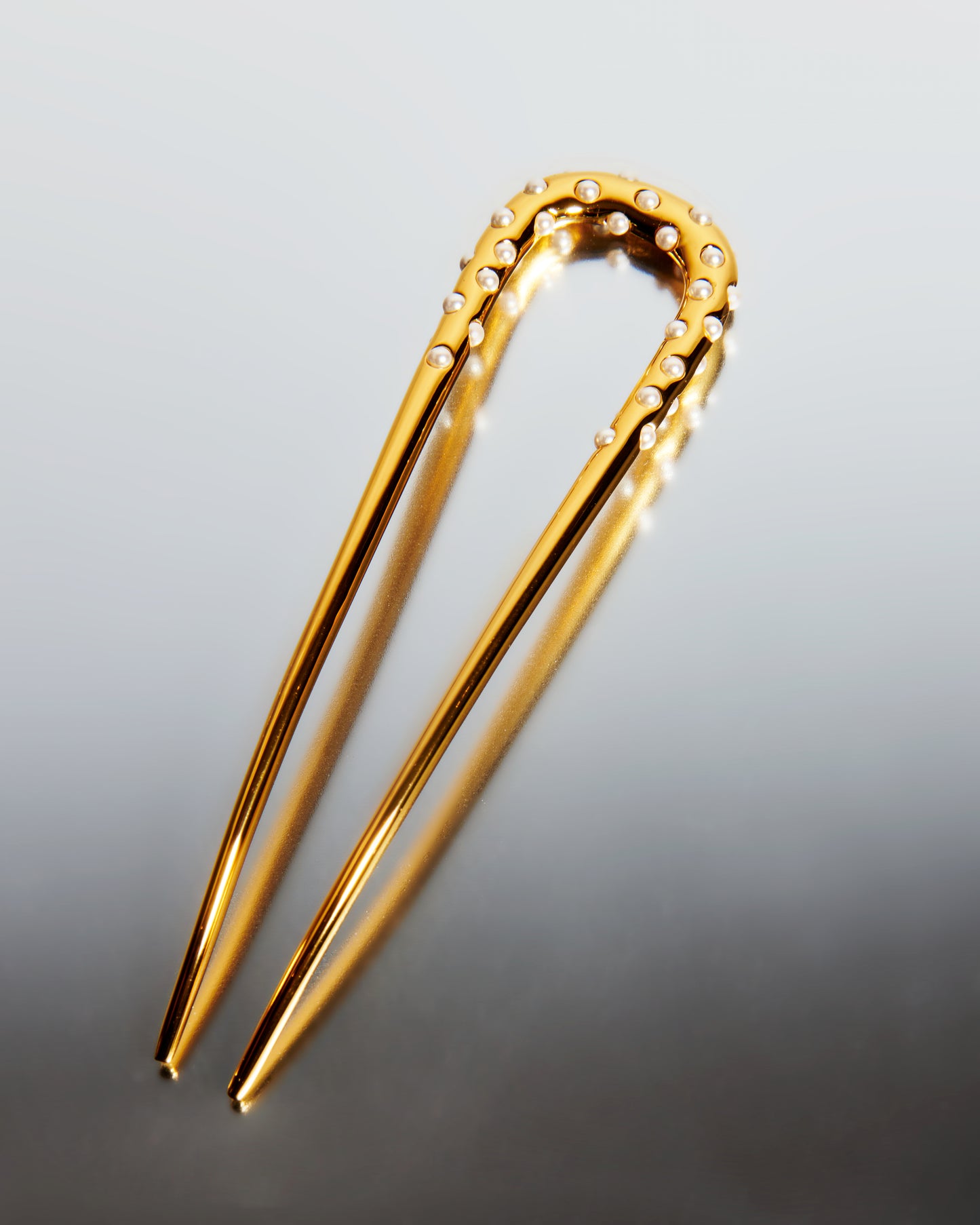 Deborah Pagani - Large Pearl DP Pin - Hair Clip