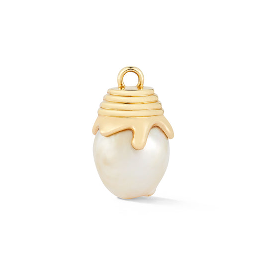 Honey Drip Baroque Pearl Charm