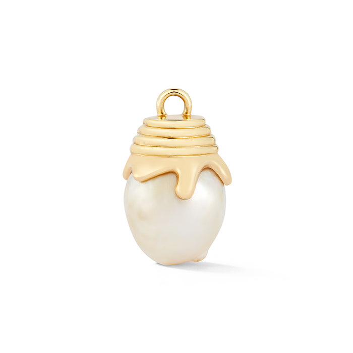 Honey Drip Baroque Pearl Charm