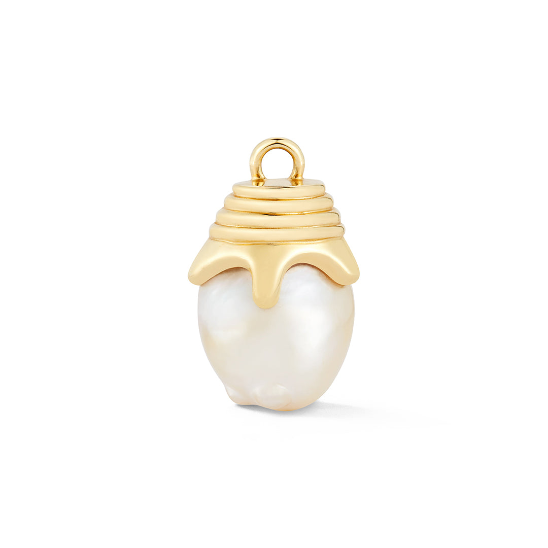 Honey Drip Baroque Pearl Charm